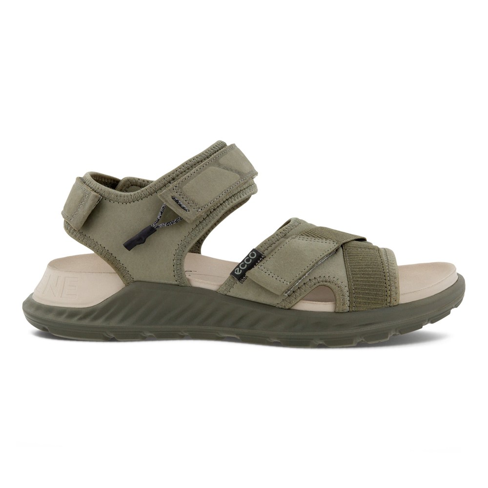 Sandalias Hombre - ECCO Exowrap 3S Velcro - Verde Oliva - ORX781564